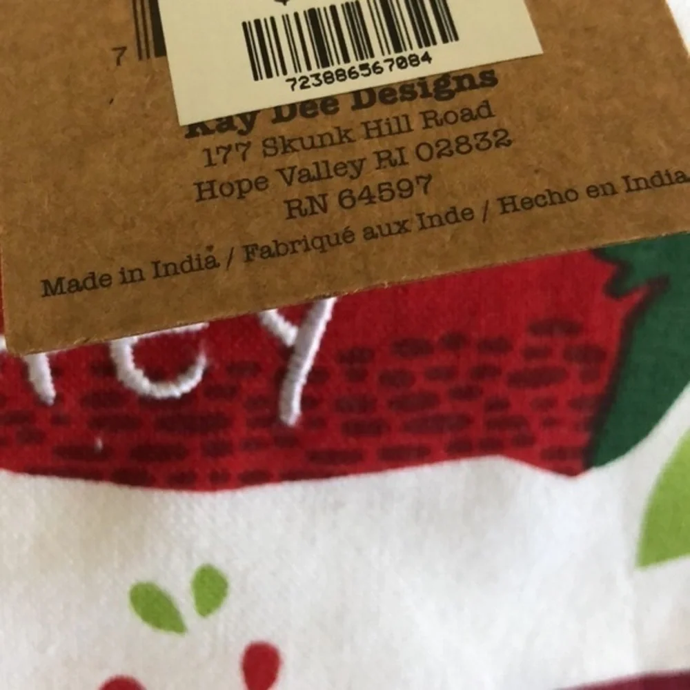 KAY DEE DESIGNS WELL DRESSED KITCHEN TOWEL EMBROIDERED HEY HOT STUFF
